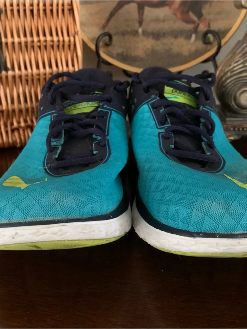 Brooks PureFlow 6 Women's Size 8.5  B (Medium) Road Running Shoes Teal Navy